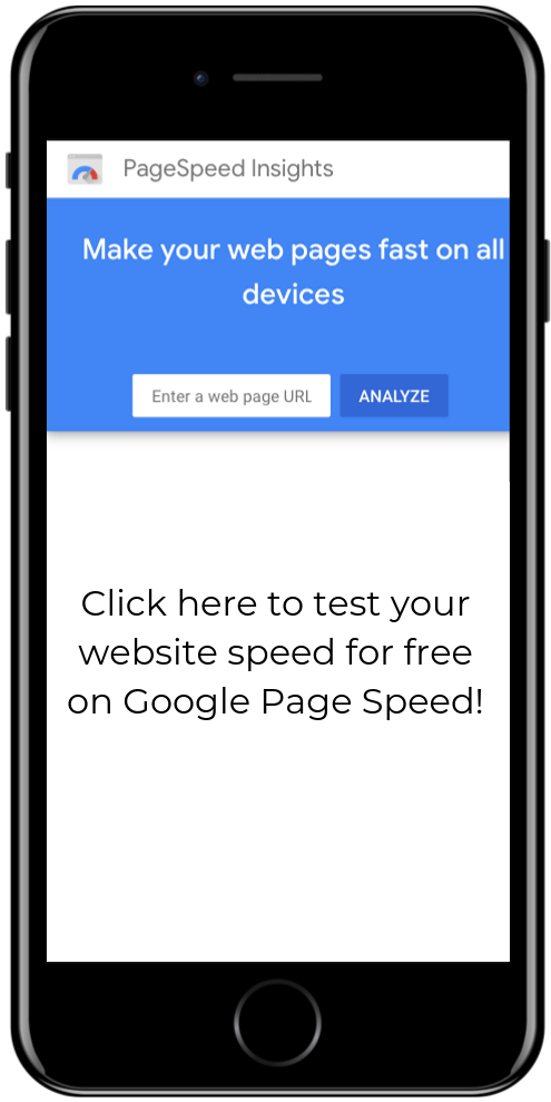 test your google page speed for your dental website